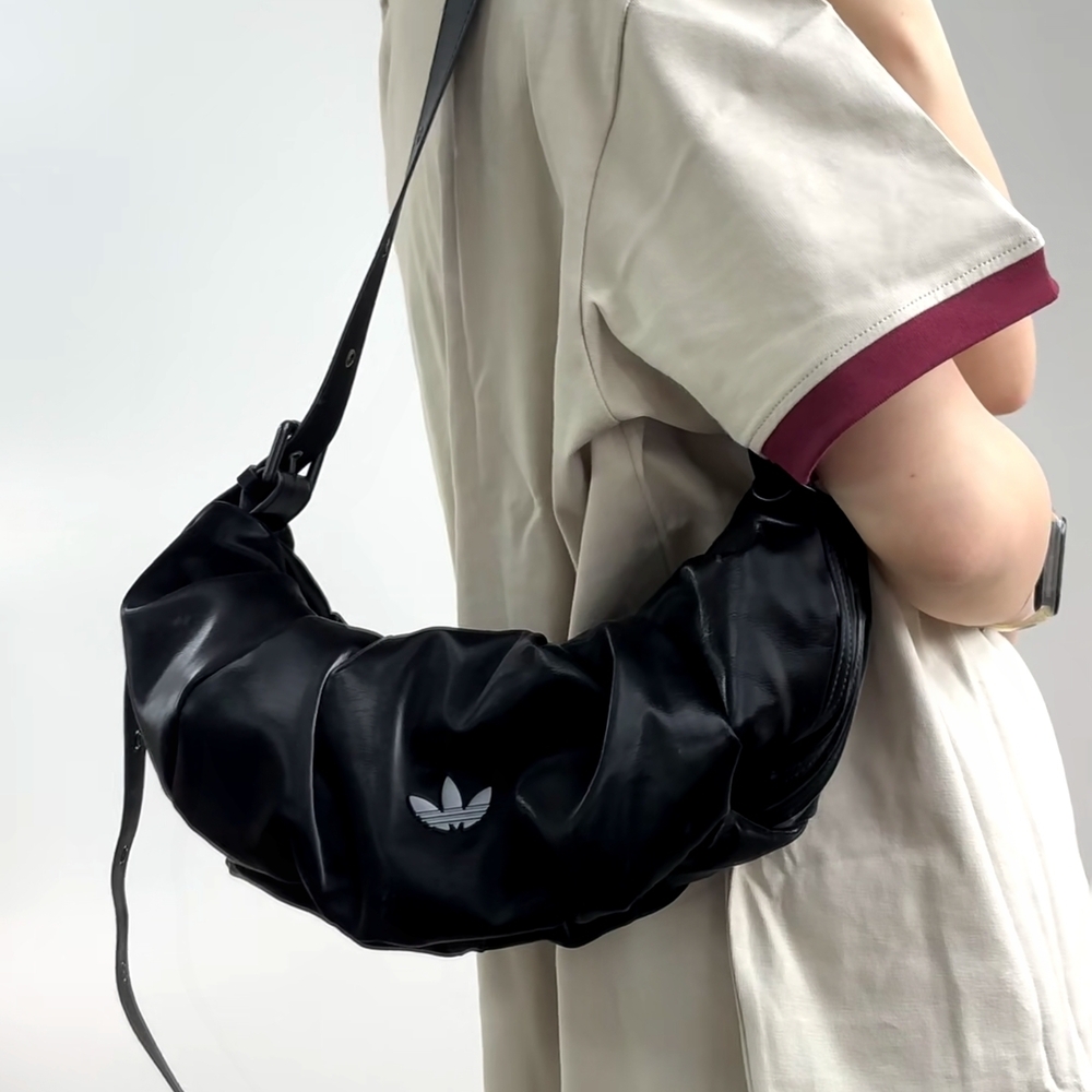 NWOT Adidas Women's Black Cloud PU Shoulder Bag